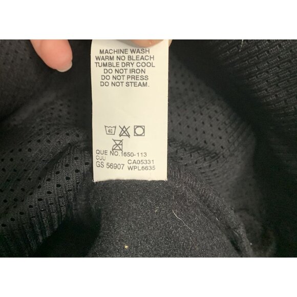 Woolrich Mens M Black Polyester Full Zip Fleece Vest Drawstring Hem Polartec - Picture 6 of 8